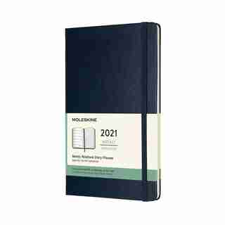 Moleskine January - December 2021 Weekly Large Sapphire Blue Planner