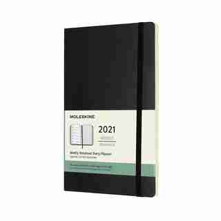 Moleskine January - December 2021 12 Month Soft Cover Large Black Planner