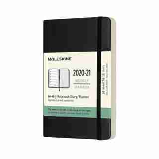 Moleskine Carnet Semainier 18 Mois Couverture Souple Format de Poche Noir