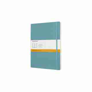 MOLESKINE CLASSIC SOFT COVER EXTRA LARGE RULED NOTEBOOK REEF BLUE