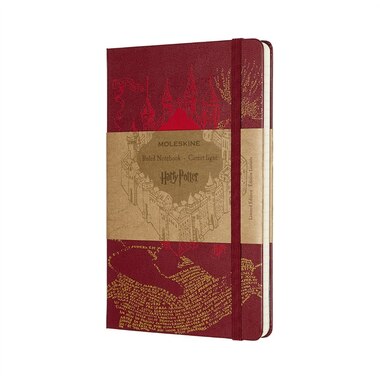 Moleskine Limited Edition Notebook Harry Potter Large Ruled Map Red