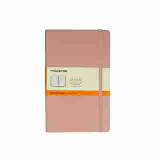 Moleskine Carnet Classic Ligné Format Large Couverture Rigide Old Rose