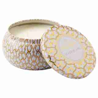 Voluspa® 2-Wick Maison Metallo Candle - Suede Blanc