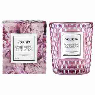 Voluspa Classic Boxed Candle - Rose Petal Ice Cream