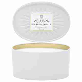 Voluspa® 2-Wick Oval Tin Candle - Bourbon Vanille