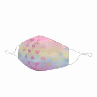 Ombre Heart Print Non-Medical Kids Face Mask