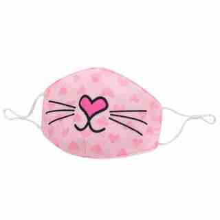 Kids Non Medical Face Mask Pink Kitty