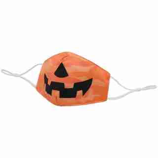 OMG Accessories Kids Non Medical Face Mask Camo Jack-O-Lantern