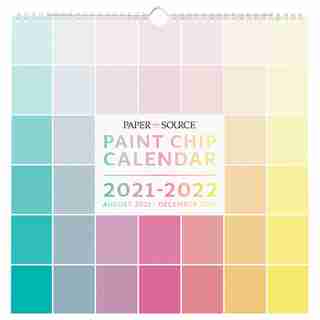 Calendrier à cases colorées