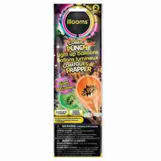 illooms Comic Punch Light Up Balloons