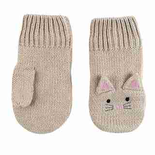 Zoocchini Winter Knit Mittens - Kallie the Kitten Baby 12-24 months