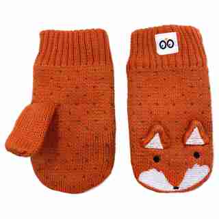 Zoocchini Winter Knit Mittens - Finley the Fox Baby 12-24 months