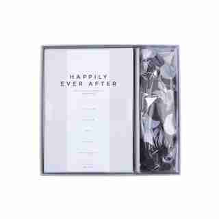 CLASSIC CONFETTI SILVER INVITATION Set of 12