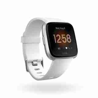 Fitbit Versa Lite - White with Silver Aluminum