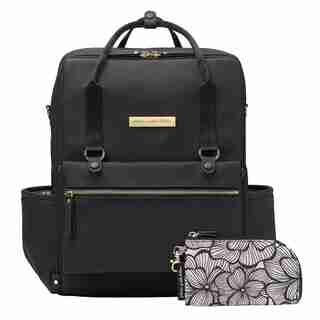 Petunia Pickle Bottom Balance Backpack Leatherette Black Matte