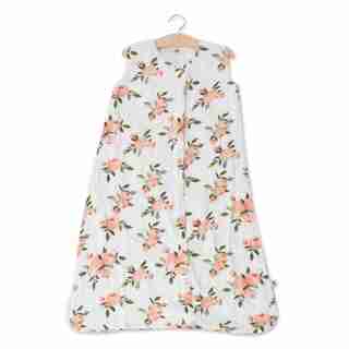 Little Unicorn Sleep Bag 100% Cotton Muslin 1.1 TOG Watercolour Roses Large 12 to 18 Months