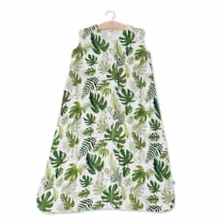 Little Unicorn Sleep Bag 100% Cotton Muslin 1.1 TOG Tropical Leaf Extra Large 18 to 24 Months