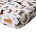 little unicorn woof crib sheet