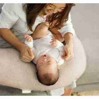 BEABA Big Flopsy Pregnancy & Nursing Pillow, Beige