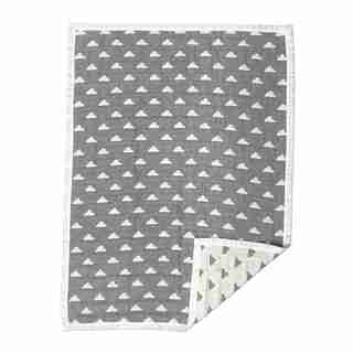 Lolli Living Blanket 100% Cotton Muslin Cloud Grey