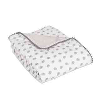 Lolli Living Quilted Comforter 100% Cotton Sketched Heart