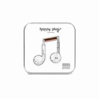 Happy Plugs Earbud Plus - White Marble