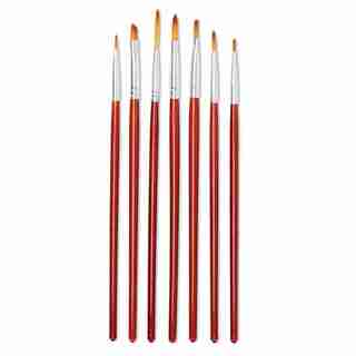 Hand Made Modern Small Paintbrushes Set of 7