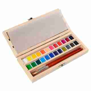 Hand Made Modern Watercolour Set of 24