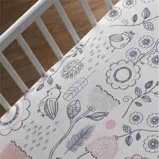 Drap-housse Lolli Living à motif de moineaux