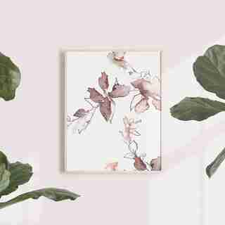 Wall Art Paper Bella 3 Branch 11 x 14