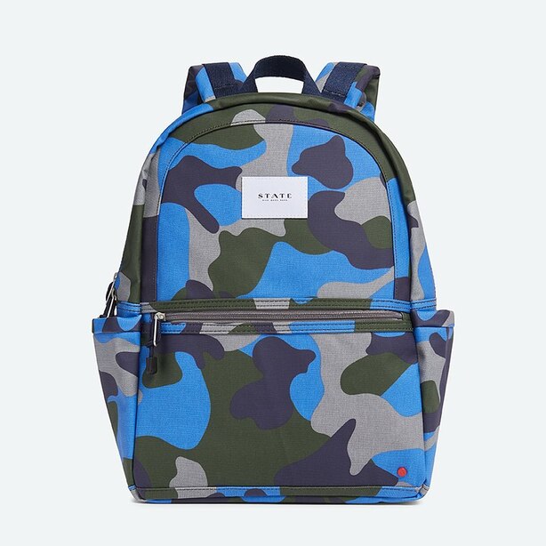 State Bags Kane Backpack Coated Camo Blue