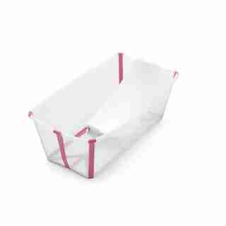 Stokke® Flexibath® Tub with Newborn Support Bundle Transparent Pink