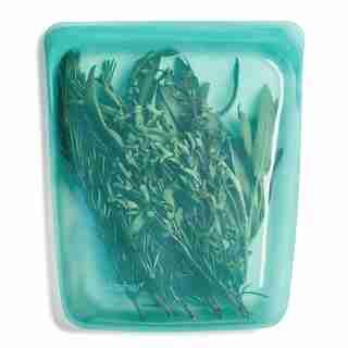 STASHER HALF GALLON REUSABLE BAG AQUA 64OZ