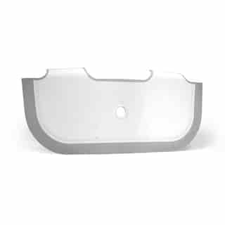 BabyDam Bathtub Bathwater Barrier - White / Grey