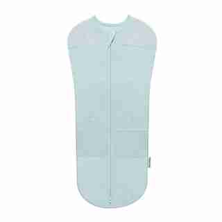 HAPPIEST BABY SLEEPEA SLEEP SACK 100% ORGANIC COTTON TEAL STARS SMALL