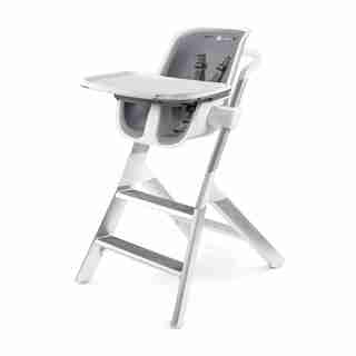 4Moms® Chaise Haute avec plateau magnétique Blanc et Gris