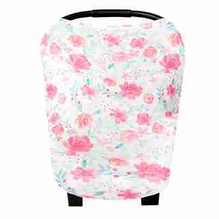 Copper Pearl 5-in-1 Multipurpose Infant Car Seat Cover Rayon Bloom