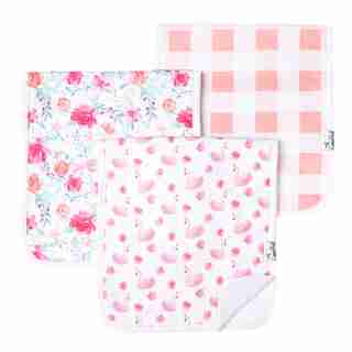 Copper Pearl Burp Cloth 100% Cotton June 3-Pack