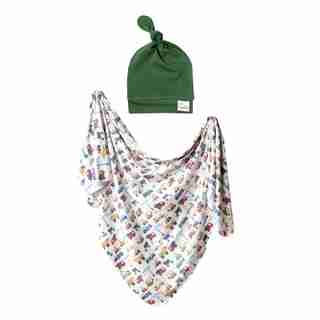 Copper Pearl Welcome Baby Swaddle/Hat Set Diesel