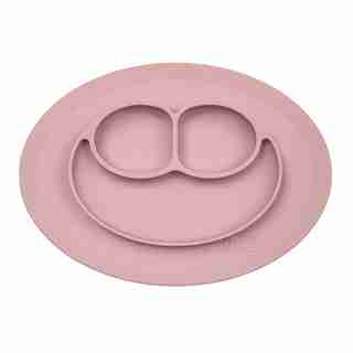 ezpz Napperon et Assiette Tout-en-un Mini Mat - Rose