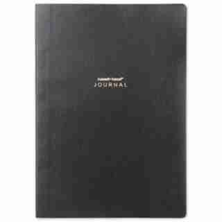 RUSSELL AND HAZEL A5 VEGAN LEATHER JOURNAL BLACK