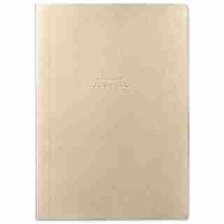 RUSSELL AND HAZEL A5 VEGAN LEATHER JOURNAL GOLD