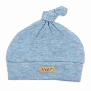 Juddlies Newborn Cap, Blue Fleck