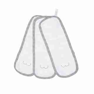 Juddlies™ Bamboo Bum Cloth White, Driftwood Grey 3-Pack