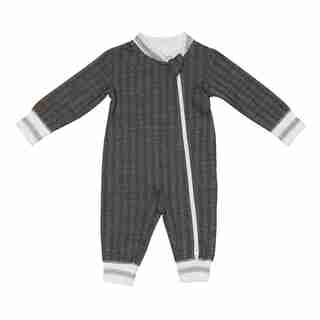 Juddlies - Organic Cottage Playsuit - Bear Black - Brand New Baby