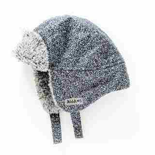 Juddlies - Winter Hats - Salt & Pepper Black - 6-12 months