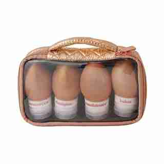 MY TAGALONGS ODYSSEY SET OF 4 SILICONE TRAVEL BOTTLES - GOLD