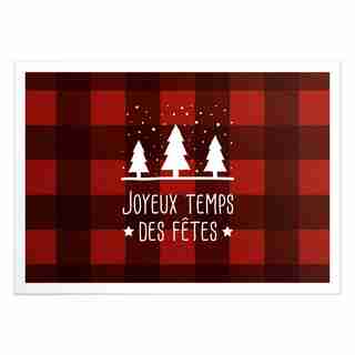Boxed Cards - Trees on plaid