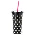 Kate Spade New York Tumbler De Paille Le Pavillon Black Dots