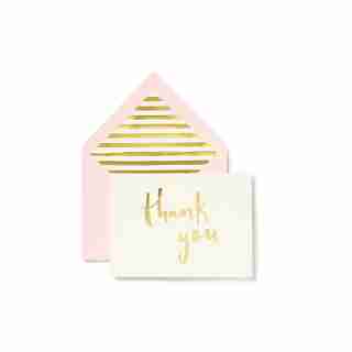 ENSEMBLE DE 10 CARTES DE REMERCIEMENT – KATE SPADE NEW YORK THANK YOU